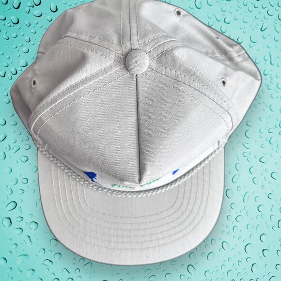 Anglers Fine Line Rope Hat One Size Snapback Fishing White / Embroidered - Picture 3 of 8